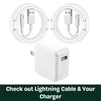 check out lightning cable & your charger