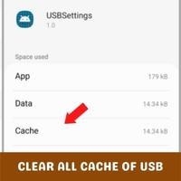 clear all cache of usb