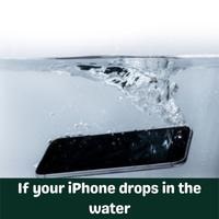 if your iphone drops in the water