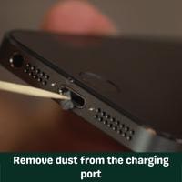 remove dust from the charging port